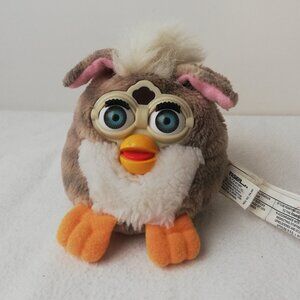 Furby Buddies 1999 Plush Grey Stripes Stuffed Animal